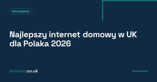 Router WiFi na tle polskiej flagi i mapy UK — internet domowy dla Polonii