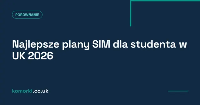 Student z laptopem i telefonem porównujący plany SIM w UK na stronie internetowej
