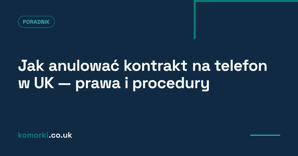 Umowa telekomunikacyjna z nożyczkami i kalkulatorem ilustrująca zerwanie kontraktu