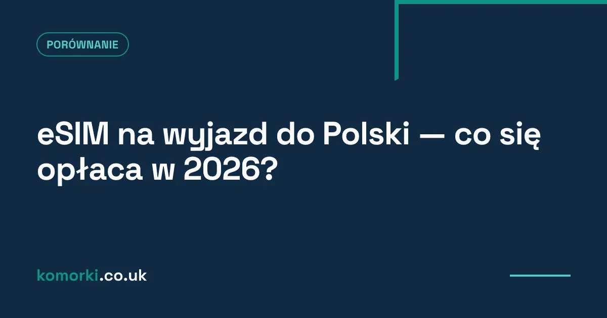 eSIM na wyjazd do Polski — co się opłaca w 2026? — ilustracja artykułu