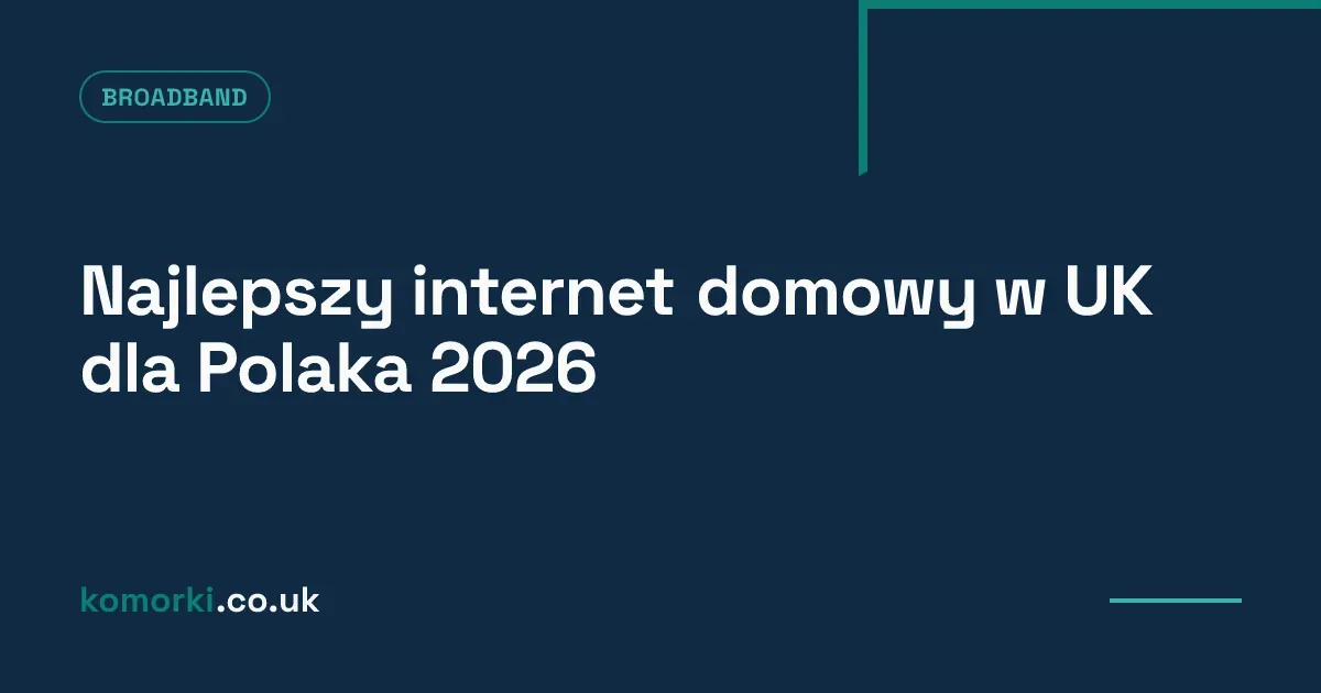 Router WiFi na tle polskiej flagi i mapy UK — internet domowy dla Polonii