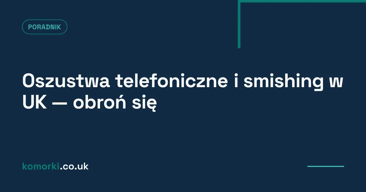 Telefon z podejrzaną wiadomością SMS i symbolem ostrzeżenia — ilustracja smishingu w UK