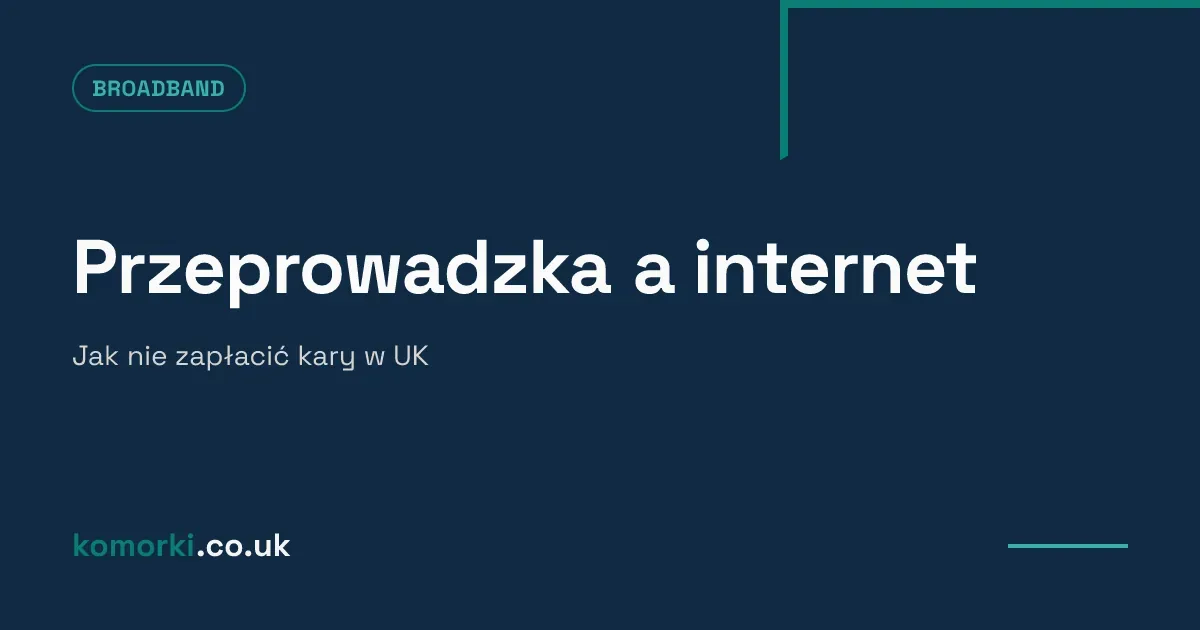 Kartony przeprowadzkowe obok routera i kabla internetowego w pustym mieszkaniu