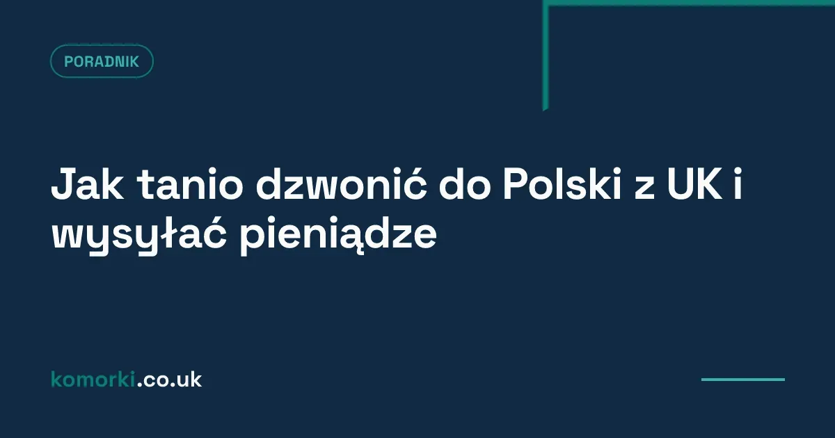 Smartfon z polską flagą i flagą UK — tanie połączenia z UK do Polski
