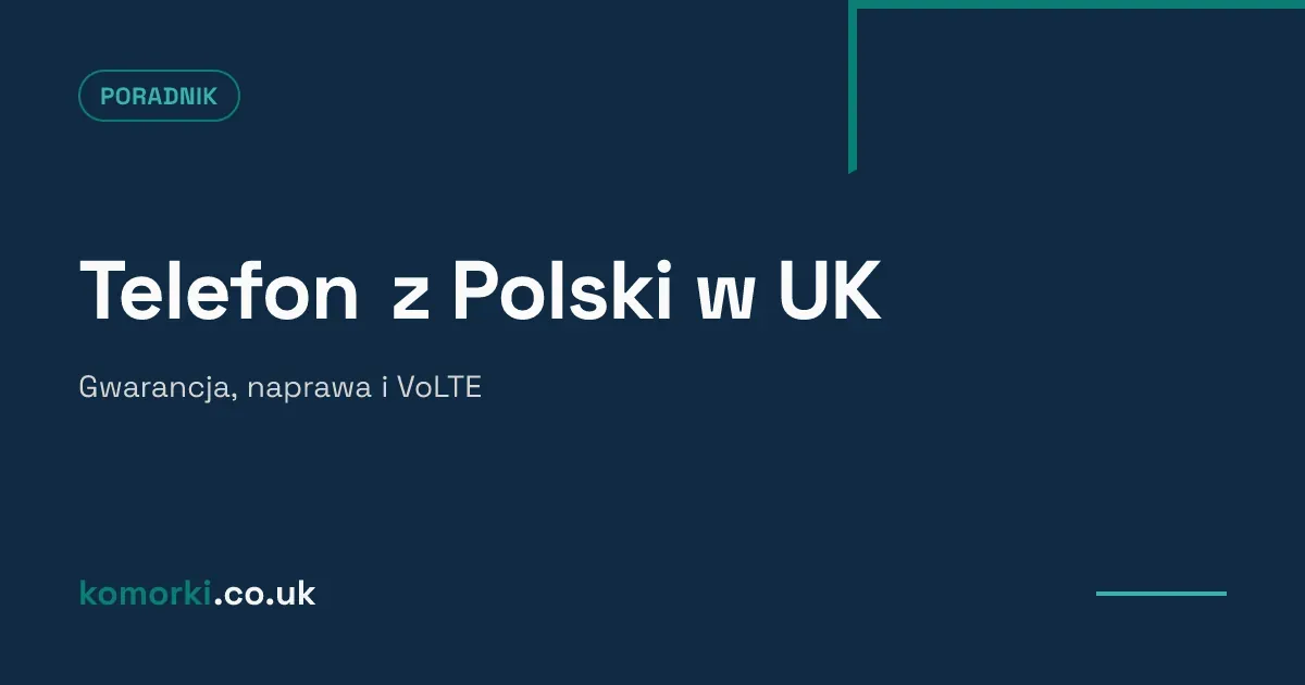 Smartfon z pudełkiem i paragonem na tle flag Polski i Wielkiej Brytanii